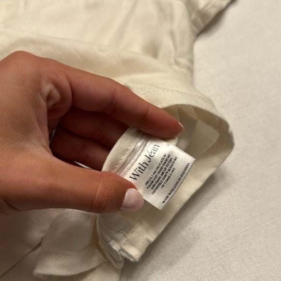 With Jéan puff sleeve demi blouse white - Picture 5 of 6